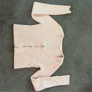 La Hearts Pink Knit Long Sleeve Top